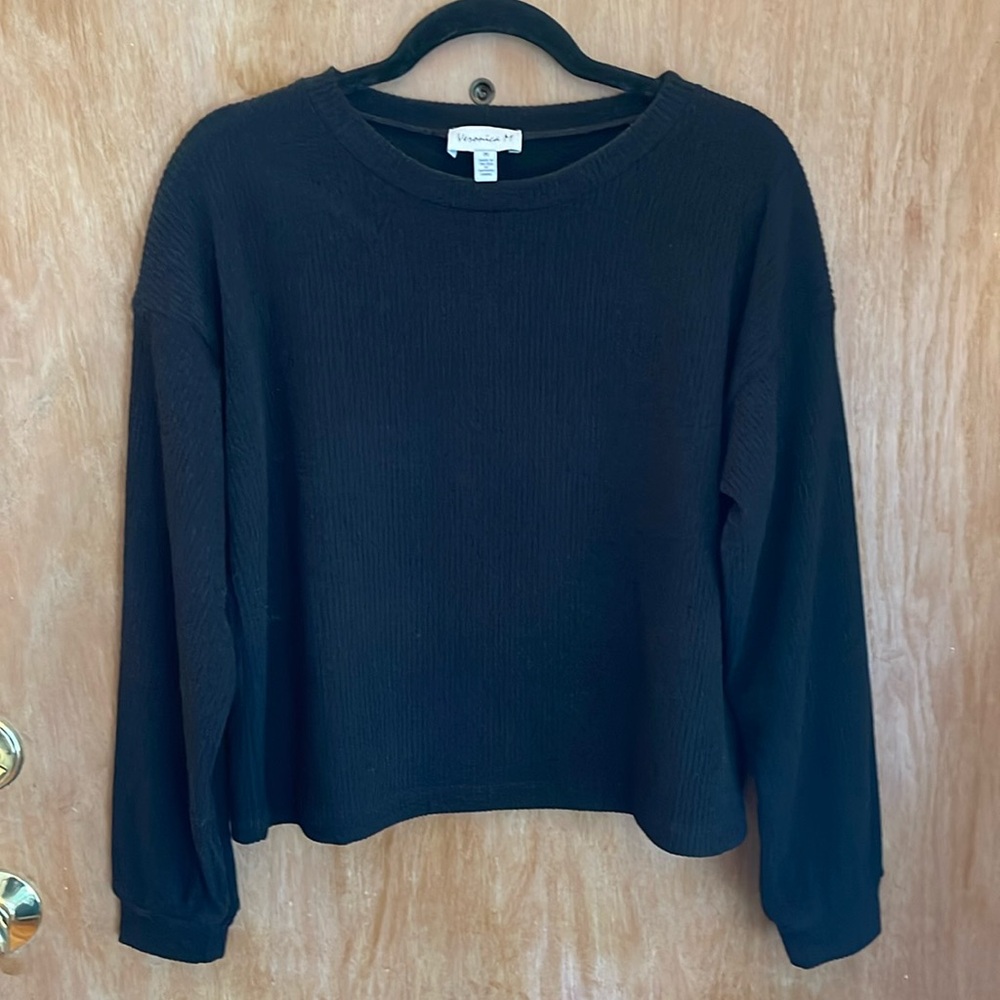 Veronica M Ribbed Crewneck Sweater